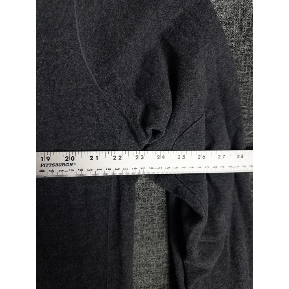 VTG Polo Ralph Lauren Pullover Mens Heather Gray Q‎ Zip Classic Pony Elbow Patch